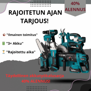 Täydellinen sähkötyökalusarja